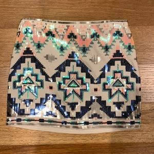 NWT express sequin skirt, size XS